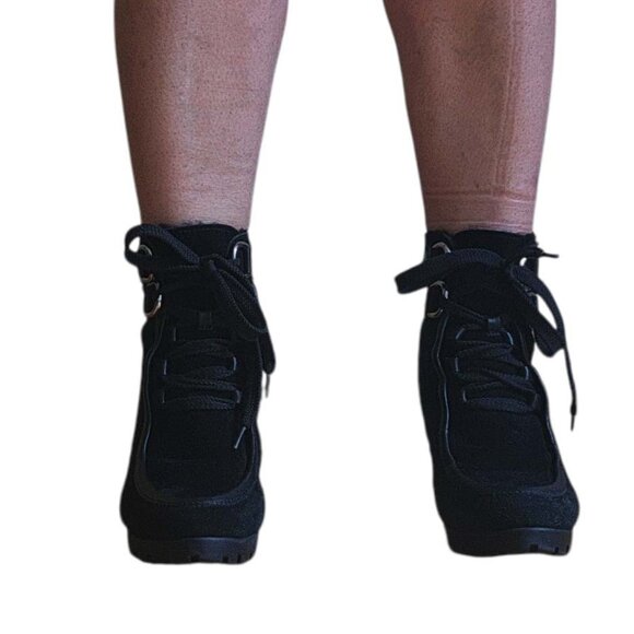 Guess Suede Leather Faux Fur Ankle Boot - Picture 3 of 16